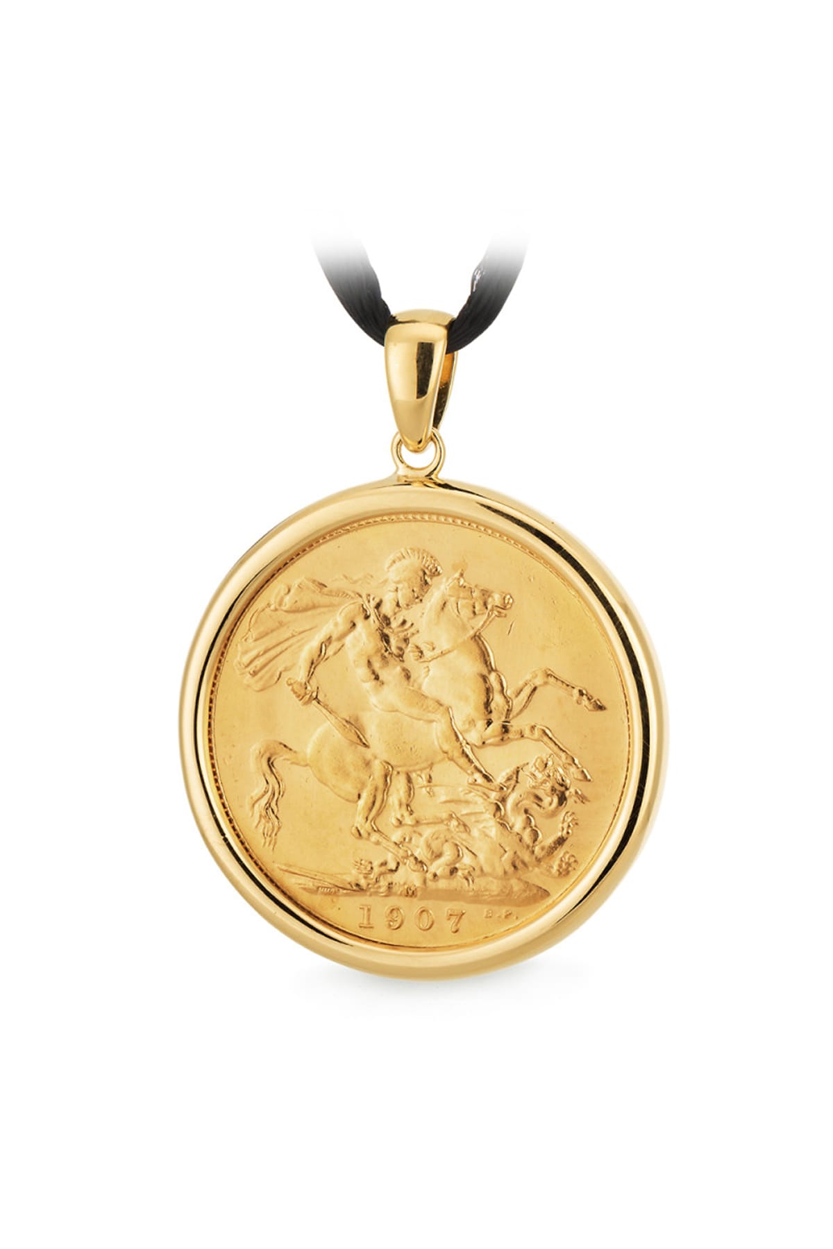9ct Yellow Gold Sovereign Coin Pendant from LeGassick