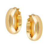 9 Carat Yellow Gold Thick Hoop Earrings from LeGassick Jewellery.