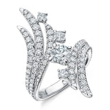 Vela Bypass Cocktail Ring From Hearts On Fire exclusive to LeGassick Jewellery, Gold Coast, Australia.