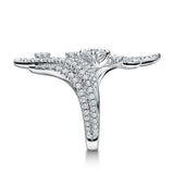 Vela Bypass Cocktail Ring From Hearts On Fire exclusive to LeGassick Jewellery, Gold Coast, Australia.