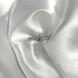 18 Carat Gold And 0.70 Carat Diamond Engagement Ring with Diamond Band available at LeGassick Diamonds and Jewellery Gold Coast, Australia.