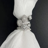 18 Carat Gold Double Oval Diamond Halo Engagement Ring available at LeGassick Diamonds and Jewellery Gold Coast, Australia.