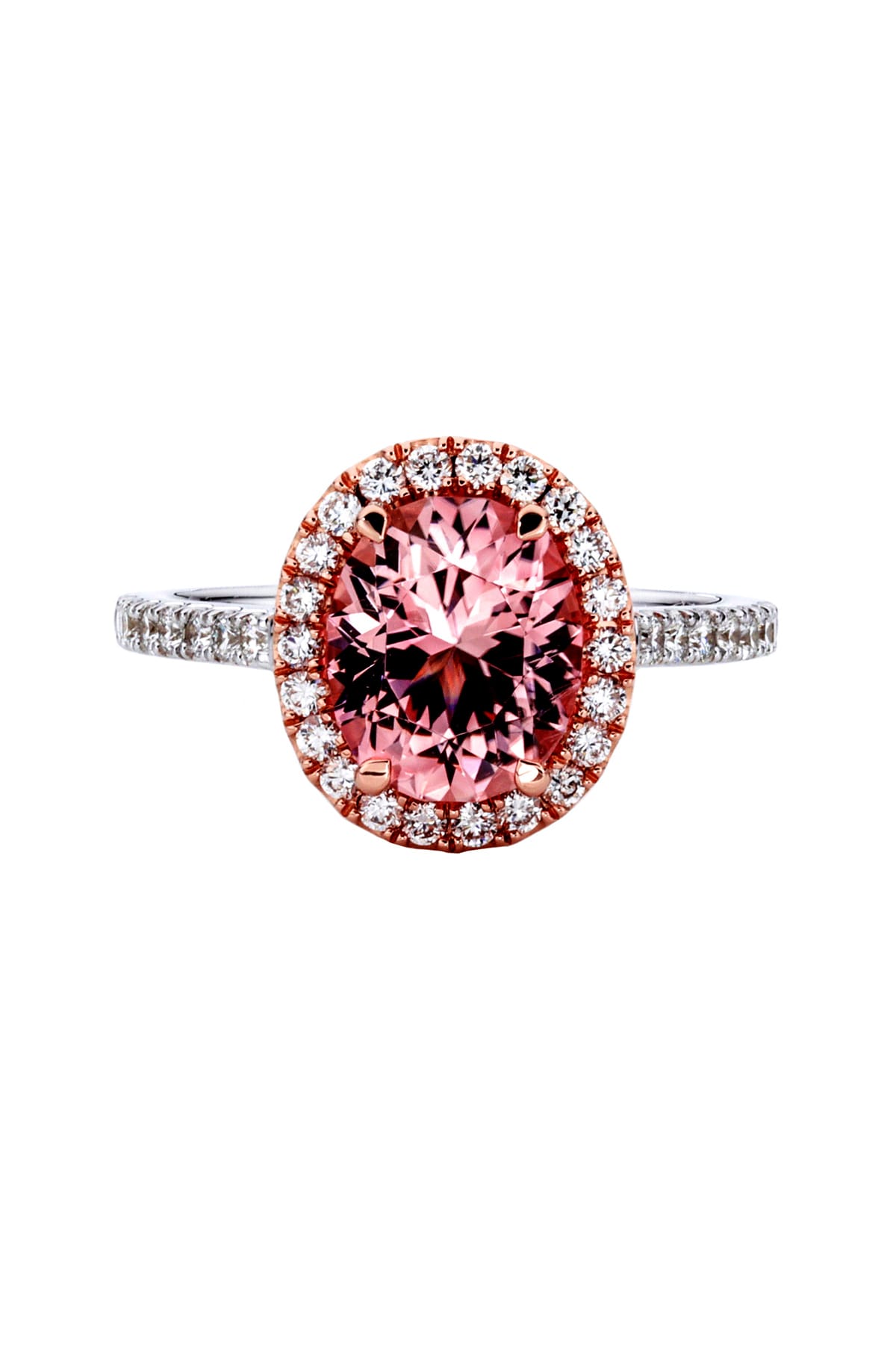 Peach hot sale tourmaline ring