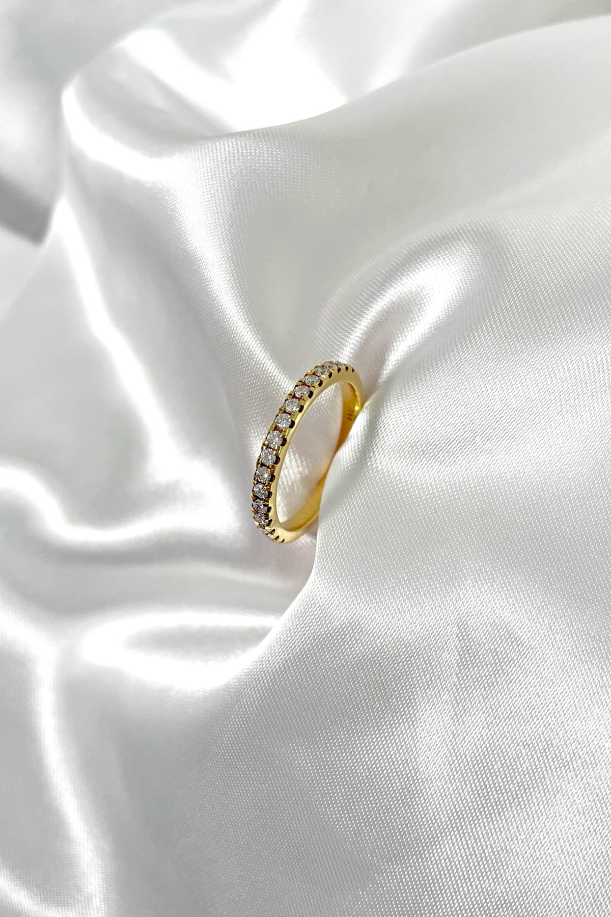 18 Carat Yellow Gold Claw 0.33ct Set Diamond Band available at LeGassick Diamonds and Jewellery Gold Coast, Australia.