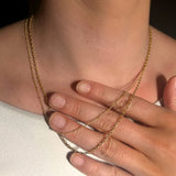 9 Carat Yellow Gold 50cm Flat Diamond Cut Cable 1.6mm Chain available at LeGassick Diamonds and Jewellery Gold Coast, Australia.