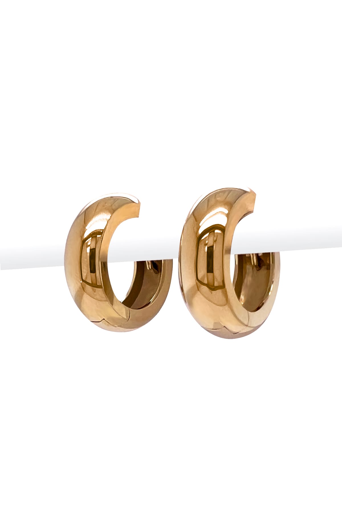 9ct Yellow Gold Plain Huggie Earrings available at LeGassick Diamonds and Jewellery Gold Coast, Australia.