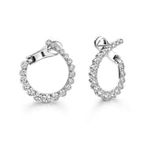 Aerial Regal Diamond Hoop Earrings From Hearts On Fire From Hearts On Fire available at LeGassick Diamonds and Jewellery Gold Coast, Australia.