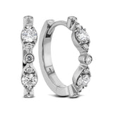 Bezel Regal Huggies From Hearts On Fire available at LeGassick Diamonds and Jewellery Gold Coast, Australia.