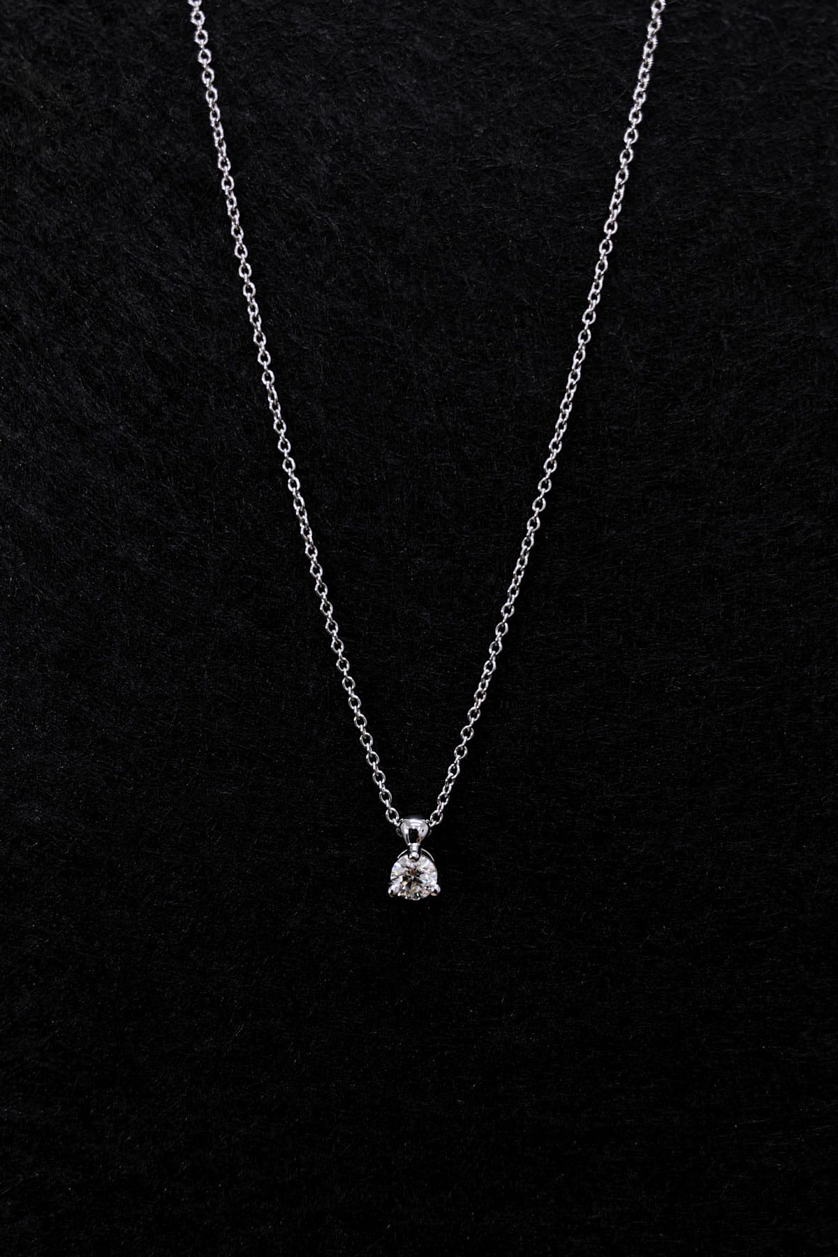 Classic 3 Prong Solitaire Pendant From Hearts On Fire available at LeGassick Diamonds and Jewellery Gold Coast, Australia.