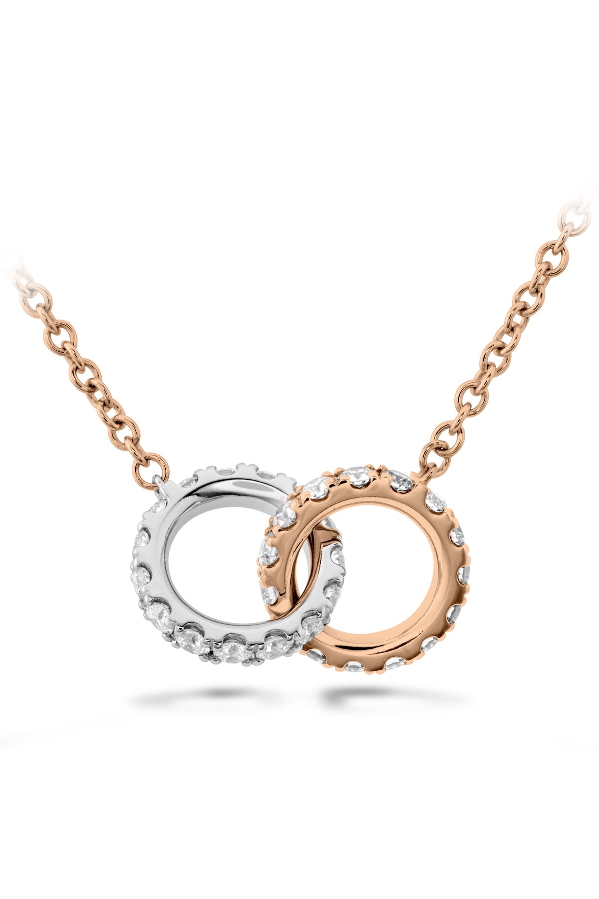 Classic Diamond Interlocking Pendant From Hearts On Fire available at LeGassick Diamonds and Jewellery Gold Coast, Australia.