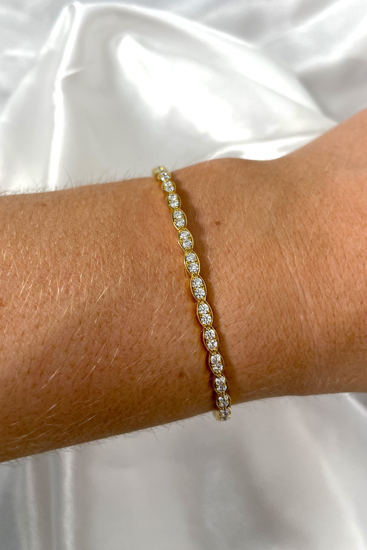 Lorelei Floral Diamond Bangle From Hearts On Fire available at LeGassick Diamonds and Jewellery Gold Coast, Australia.