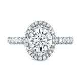 Juliette Oval Halo Diamond Engagement Ring From Hearts On Fire available at LeGassick Diamonds and Jewellery Gold Coast, Australia.