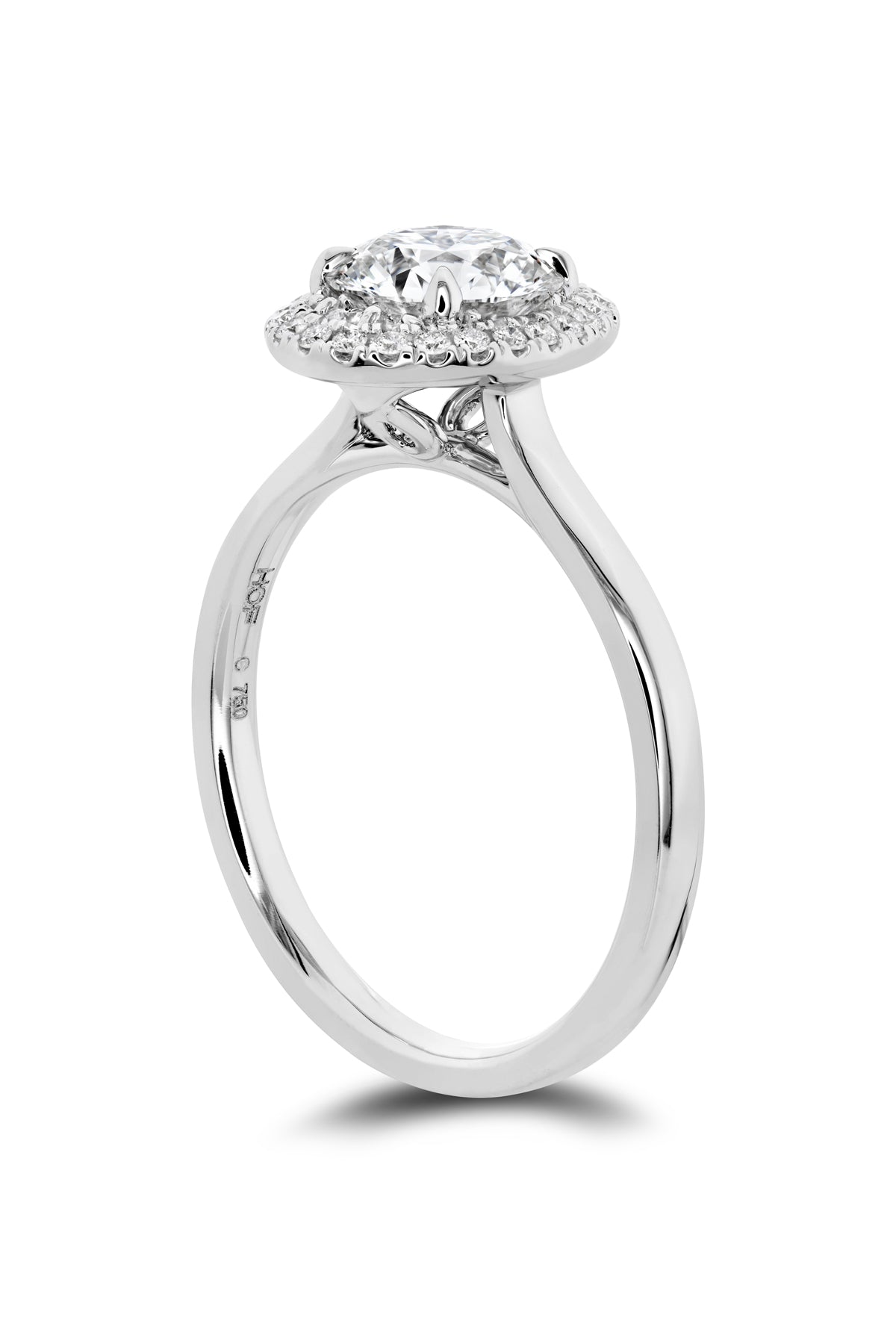 Juliette Oval Halo Engagement Ring From Hearts On Fire available at LeGassick Diamonds and Jewellery Gold Coast, Australia.