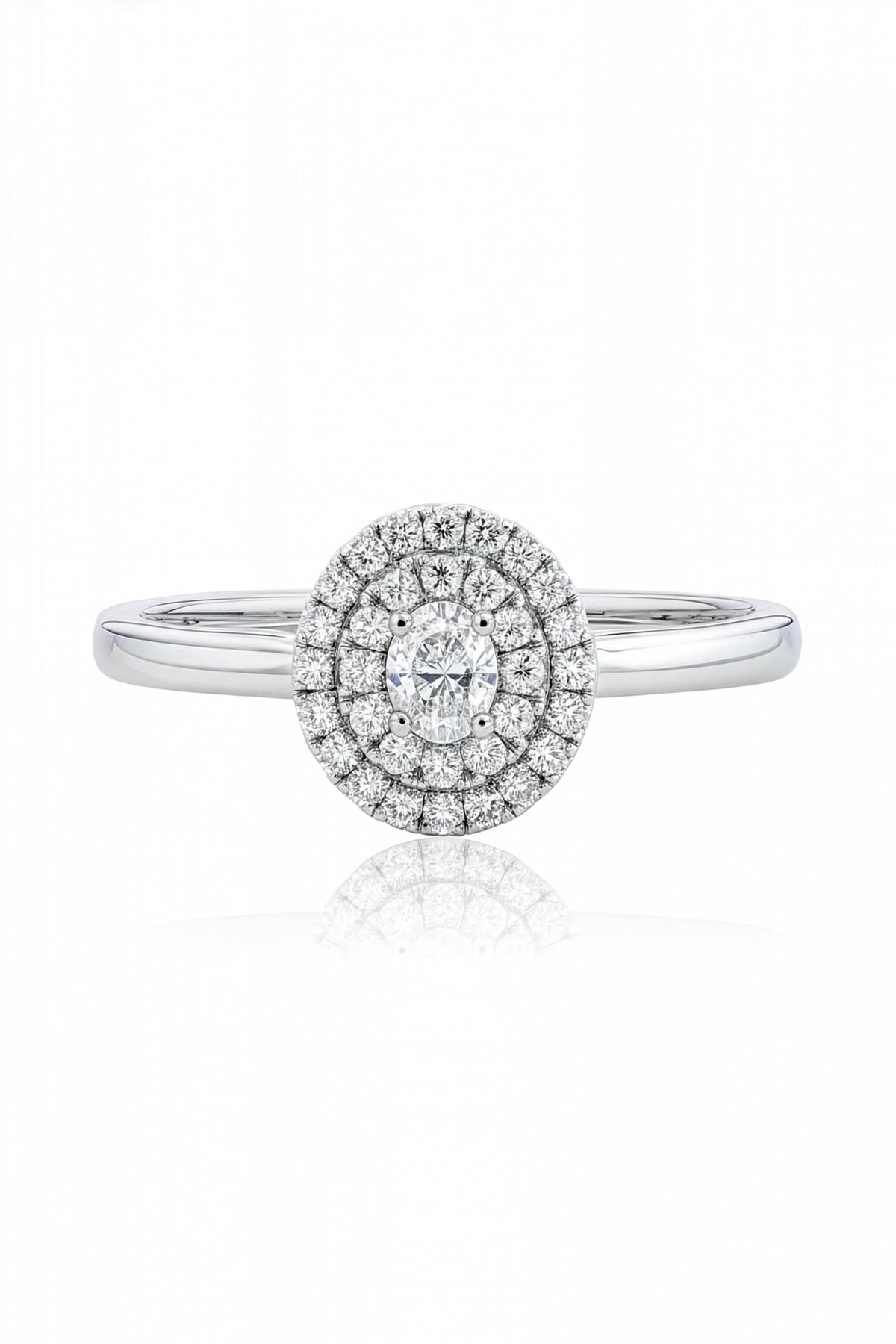 Double Oval Diamond Halo Engagement Ring – LeGassick Fine Jewellery