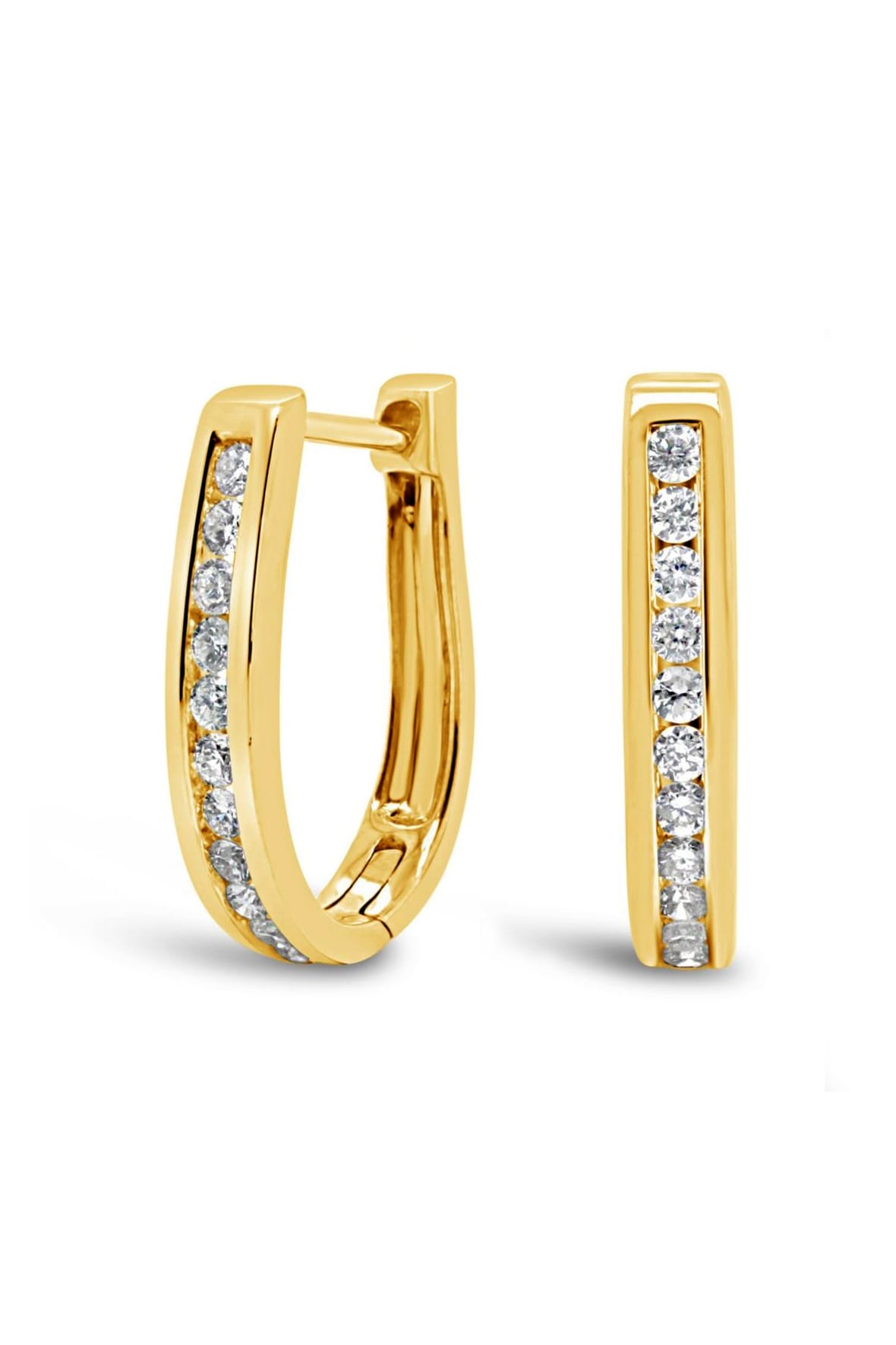 LeGassick Diamond Huggie Earrings available at LeGassick Diamonds and Jewellery Gold Coast, Australia