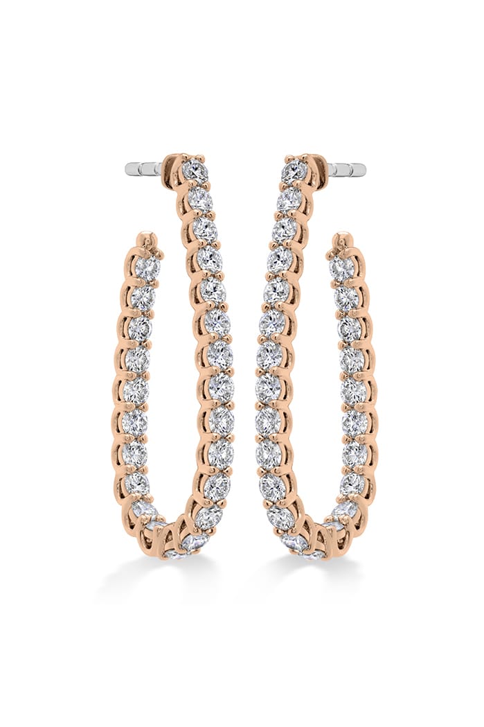 Medium Signature Pear Hoop Earrings From Hearts On Fire available at LeGassick Diamonds and Jewellery Gold Coast, Australia.