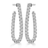 Medium Signature Pear Hoop Earrings From Hearts On Fire available at LeGassick Diamonds and Jewellery Gold Coast, Australia.