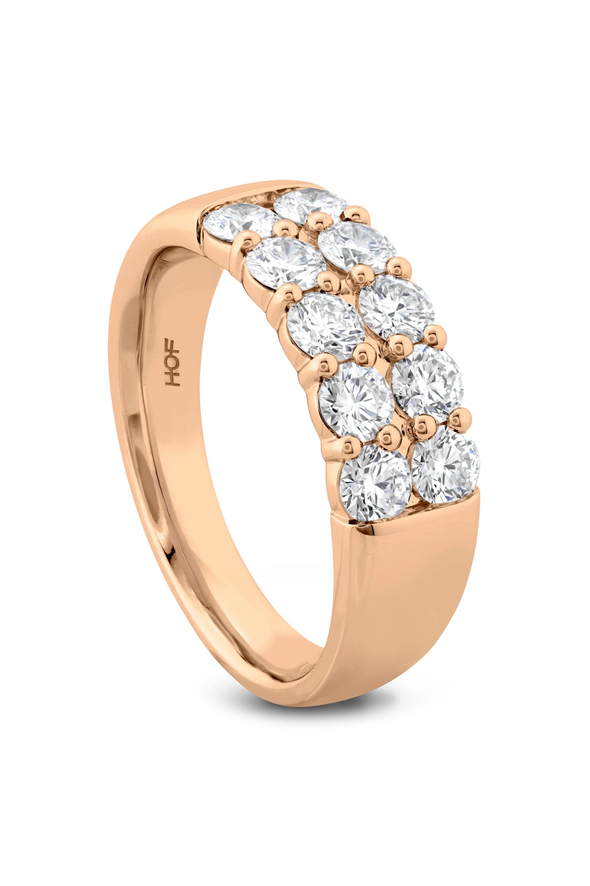 Signature Double Row Ring From Hearts On Fire available at LeGassick Diamonds and Jewellery Gold Coast, Australia.