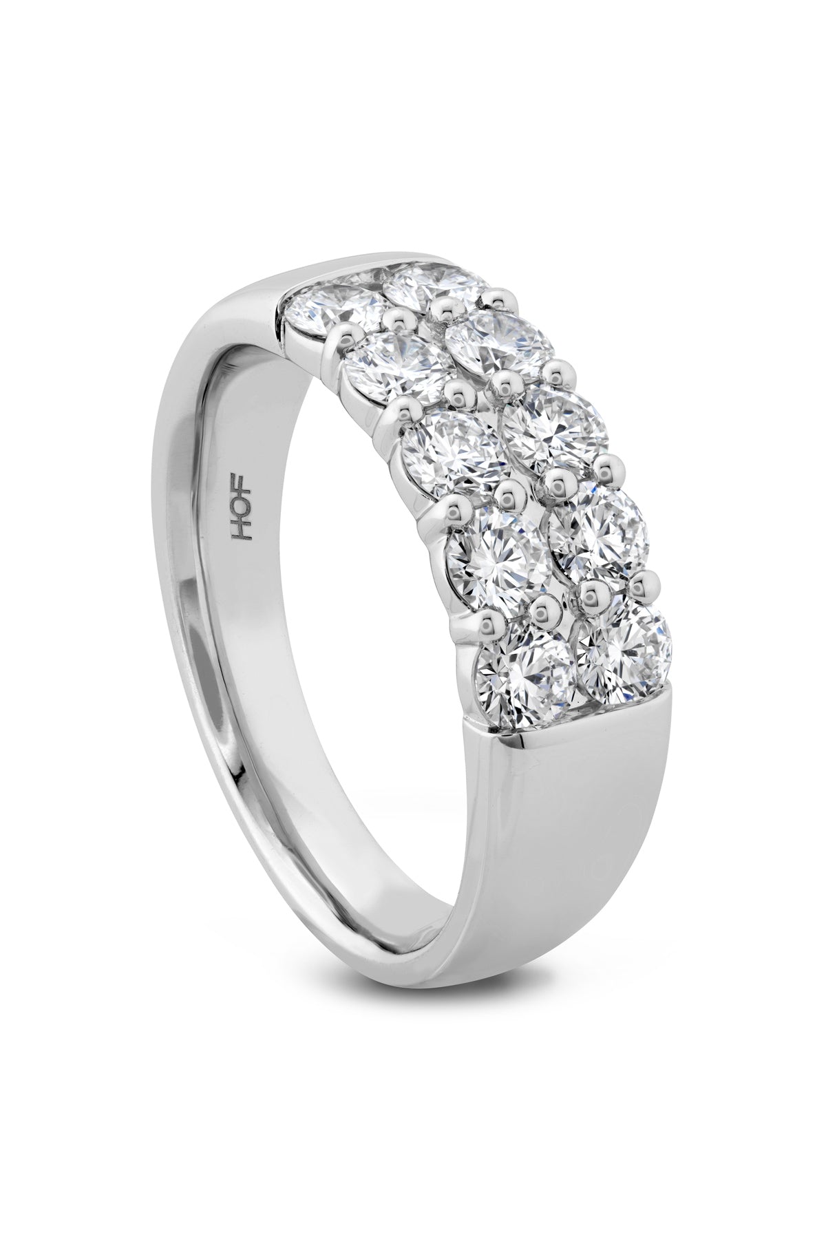 Signature Double Row Ring From Hearts On Fire available at LeGassick Diamonds and Jewellery Gold Coast, Australia.
