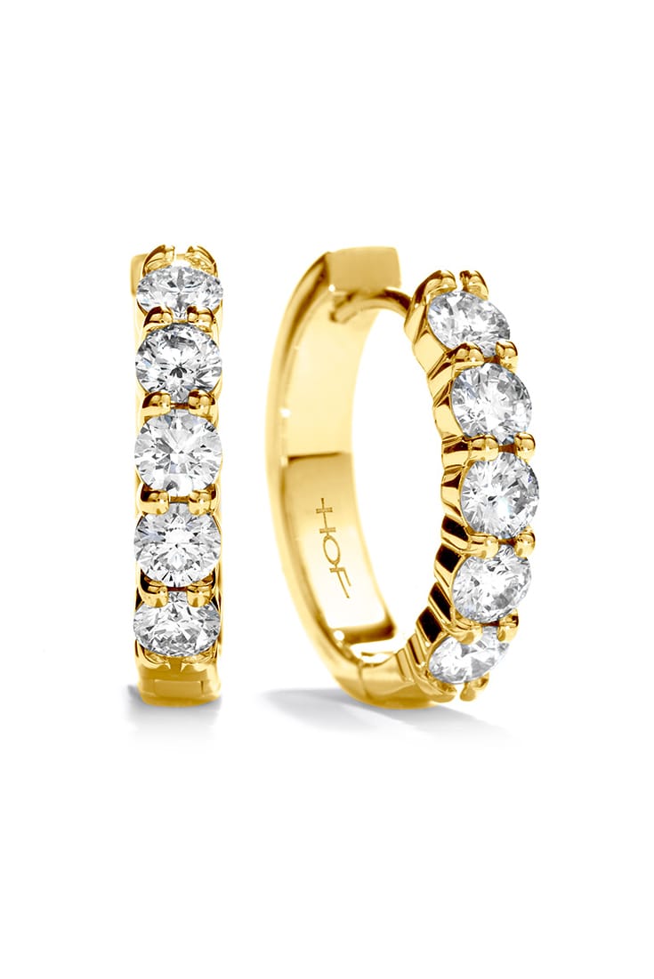 Small Mini Diamond Hoop Earrings From Hearts On Fire available at LeGassick Diamonds and Jewellery Gold Coast, Australia.