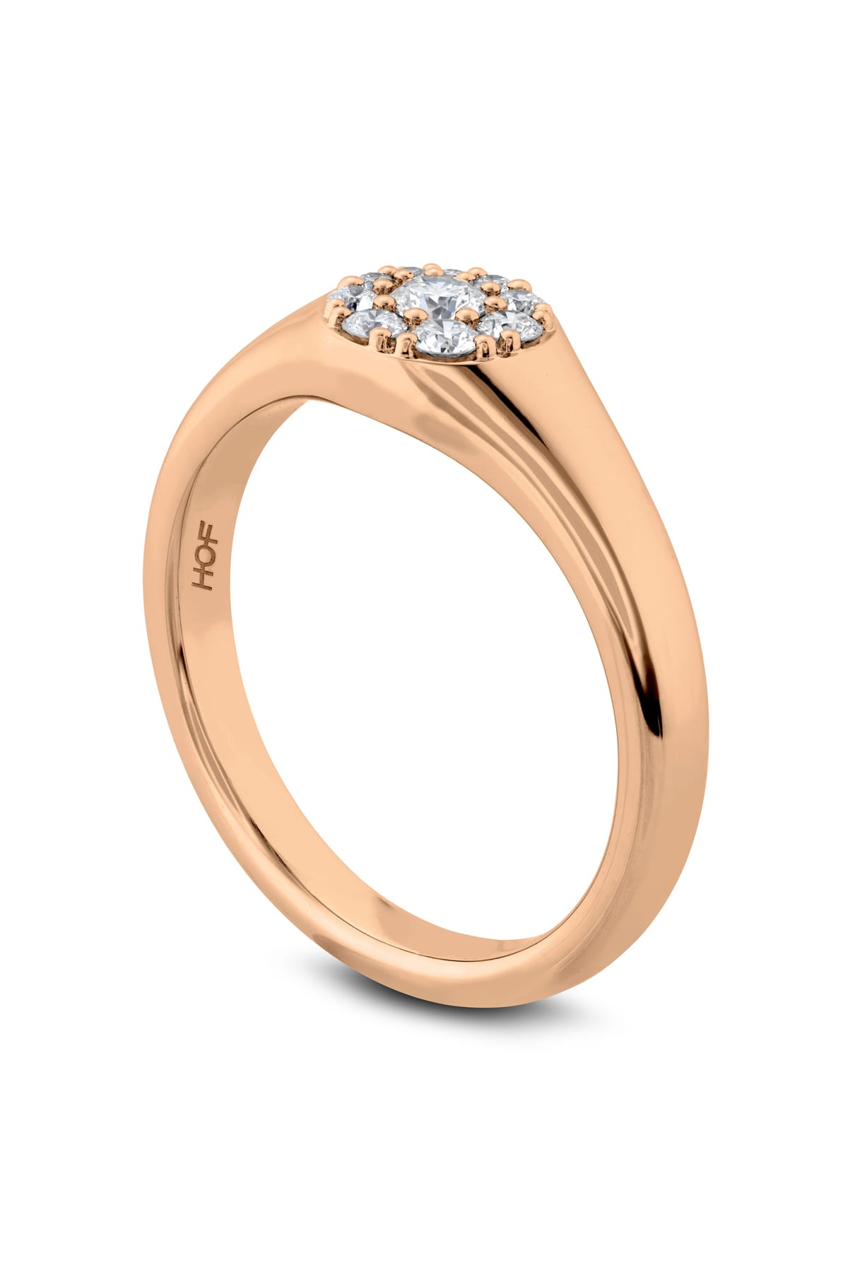 Tessa Circle Signet Ring From Hearts On Fire available at LeGassick Diamonds and Jewellery Gold Coast, Australia.