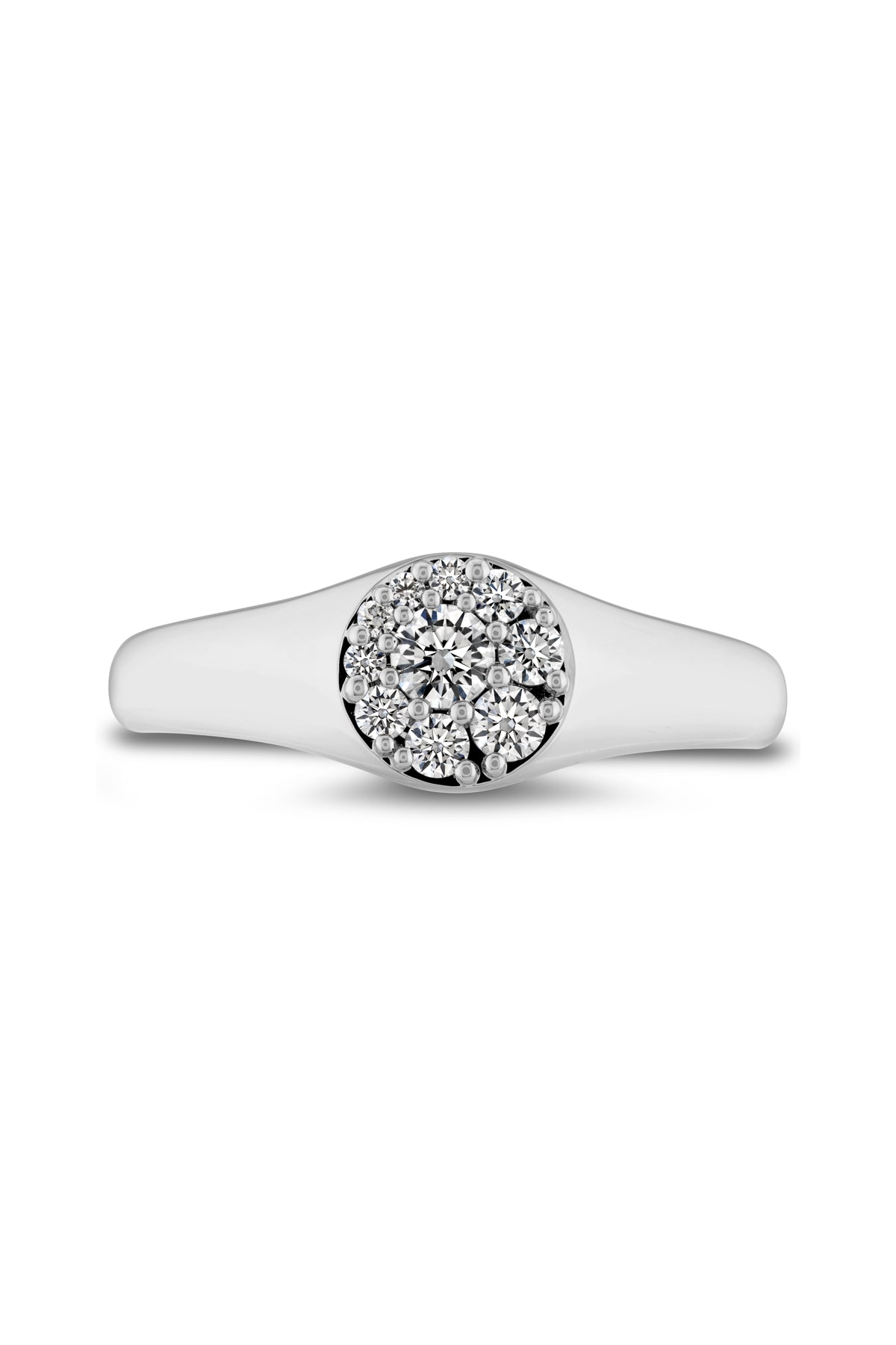 Tessa Circle Signet Ring From Hearts On Fire available at LeGassick Diamonds and Jewellery Gold Coast, Australia.