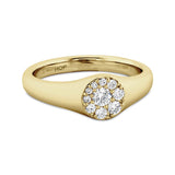Tessa Circle Signet Ring From Hearts On Fire available at LeGassick Diamonds and Jewellery Gold Coast, Australia.