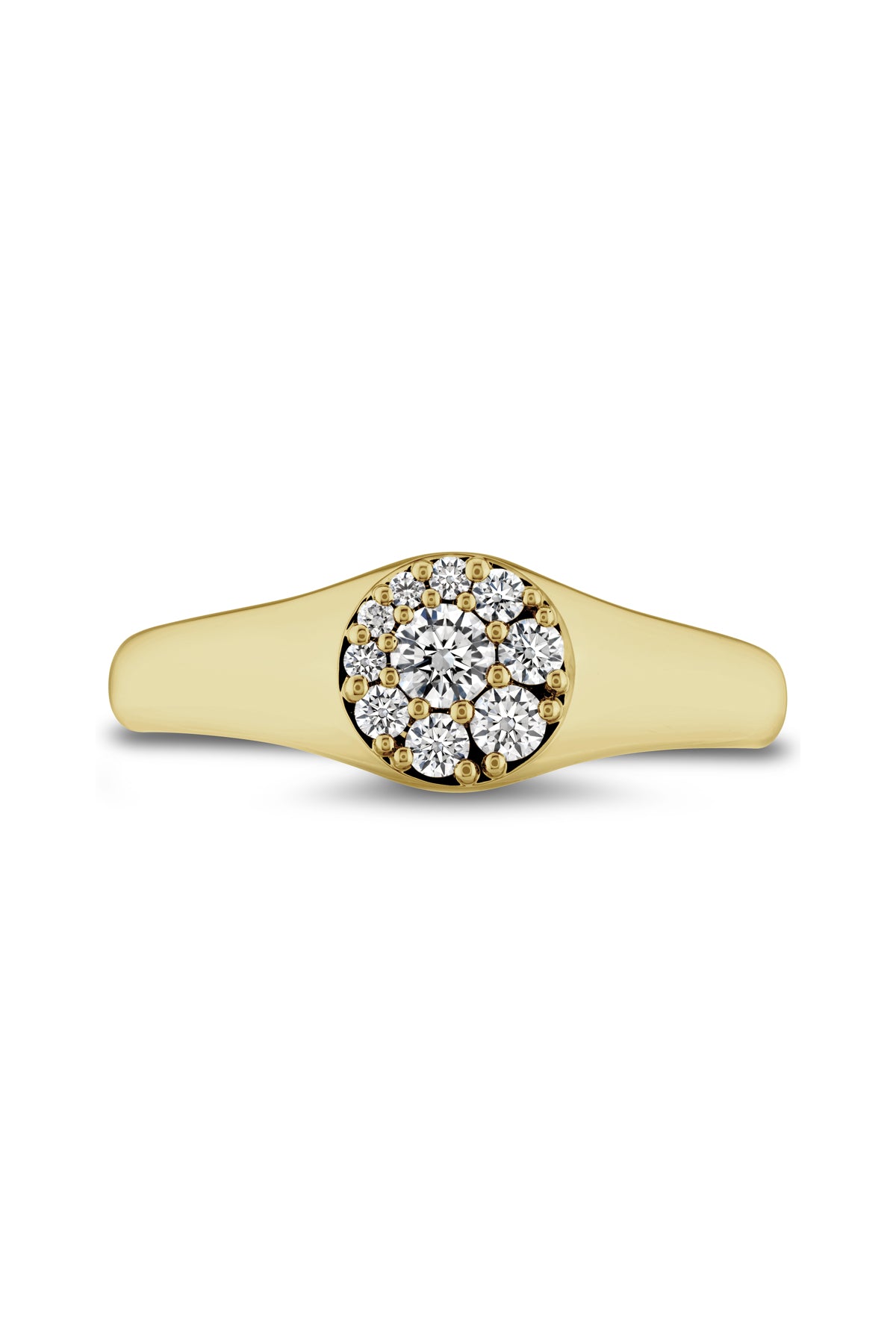 Tessa Circle Signet Ring From Hearts On Fire available at LeGassick Diamonds and Jewellery Gold Coast, Australia.