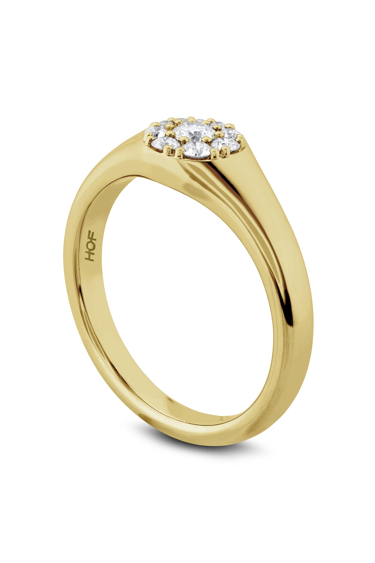 Tessa Circle Signet Ring From Hearts On Fire available at LeGassick Diamonds and Jewellery Gold Coast, Australia.