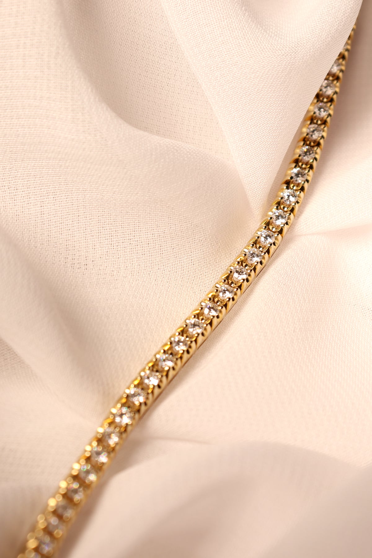 0.29 Carat Diamond Tennis Bracelet in 9ct Yellow Gold from LeGassick Jewellery Gold Coast, Australia.