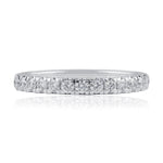 0.45 Carat Claw Set Diamond Band In White Gold from LeGassick Jewellery, Gold Coast, Australia.