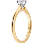 0.50 Carat Diamond Set Engagement Ring in 18k Yellow & White Gold from LeGassick Jewellery Gold Coast, Australia.