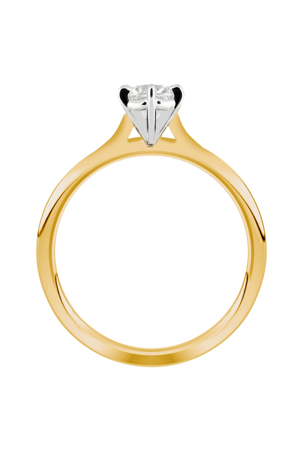 0.50 Carat Diamond Set Engagement Ring in 18k Yellow & White Gold from LeGassick Jewellery Gold Coast, Australia.