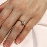 0.50 Carat Diamond Set Engagement Ring in 18k Yellow & White Gold from LeGassick Jewellery Gold Coast, Australia.