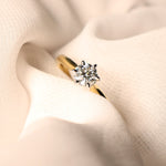 0.50 Carat Diamond Set Engagement Ring in 18k Yellow & White Gold from LeGassick Jewellery Gold Coast, Australia.