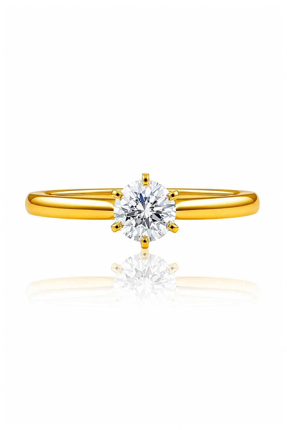 0.50 Carat Round Brilliant Cut Diamond Solitaire Engagement Ring in 18k Gold from LeGassick Jewellery Gold Coast, Australia.