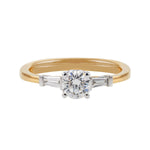 0.53ct Diamond Ring set with Tapper Cut Diamonds available at LeGassick Diamonds and Jewellery Gold Coast, Australia.