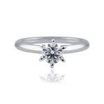 0.70ct Diamond Solitaire Engagement Ring With 6 Claw Setting In White Gold from LeGassick Jewellery Gold Coast.