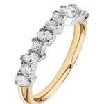 Mixed Fancy Cut Diamond Wedding Ring in Yellow & White Gold from LeGassick