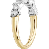 Mixed Fancy Cut Diamond Wedding Ring in Yellow & White Gold from LeGassick