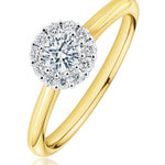 Diamond Cluster Ring in 18ct Yellow & White Gold