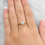 Diamond Cluster Ring in 18ct Yellow & White Gold