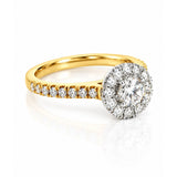 Round Brilliant Cut Diamond Halo Ring