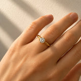 0.5 Carat Diamond Solitaire Engagement Ring in 18ct Yellow Gold