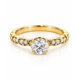 Hearts On Fire Lorelei Floral Diamond Engagement Ring in 18ct Yellow Gold