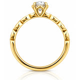 Hearts On Fire Lorelei Floral Diamond Engagement Ring in 18ct Yellow Gold