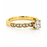Hearts On Fire Lorelei Floral Diamond Engagement Ring in 18ct Yellow Gold