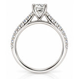 0.70 Carat Princess Cut Diamond Engagement Ring