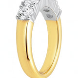 5-Stone Diamond Ring in 18ct Yellow & White Gold