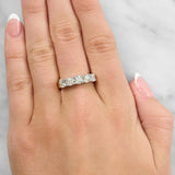 5-Stone Diamond Ring in 18ct Yellow & White Gold